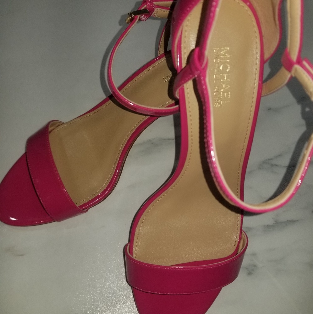 Michael Kors simone pink patent heels